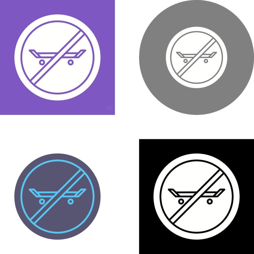 No Skating Icon Design vector