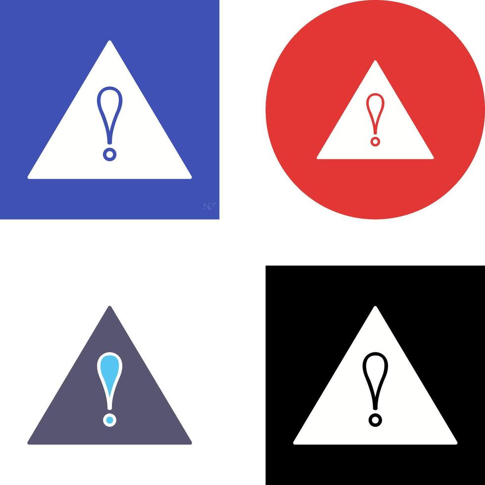Unique Alert Icon Design vector