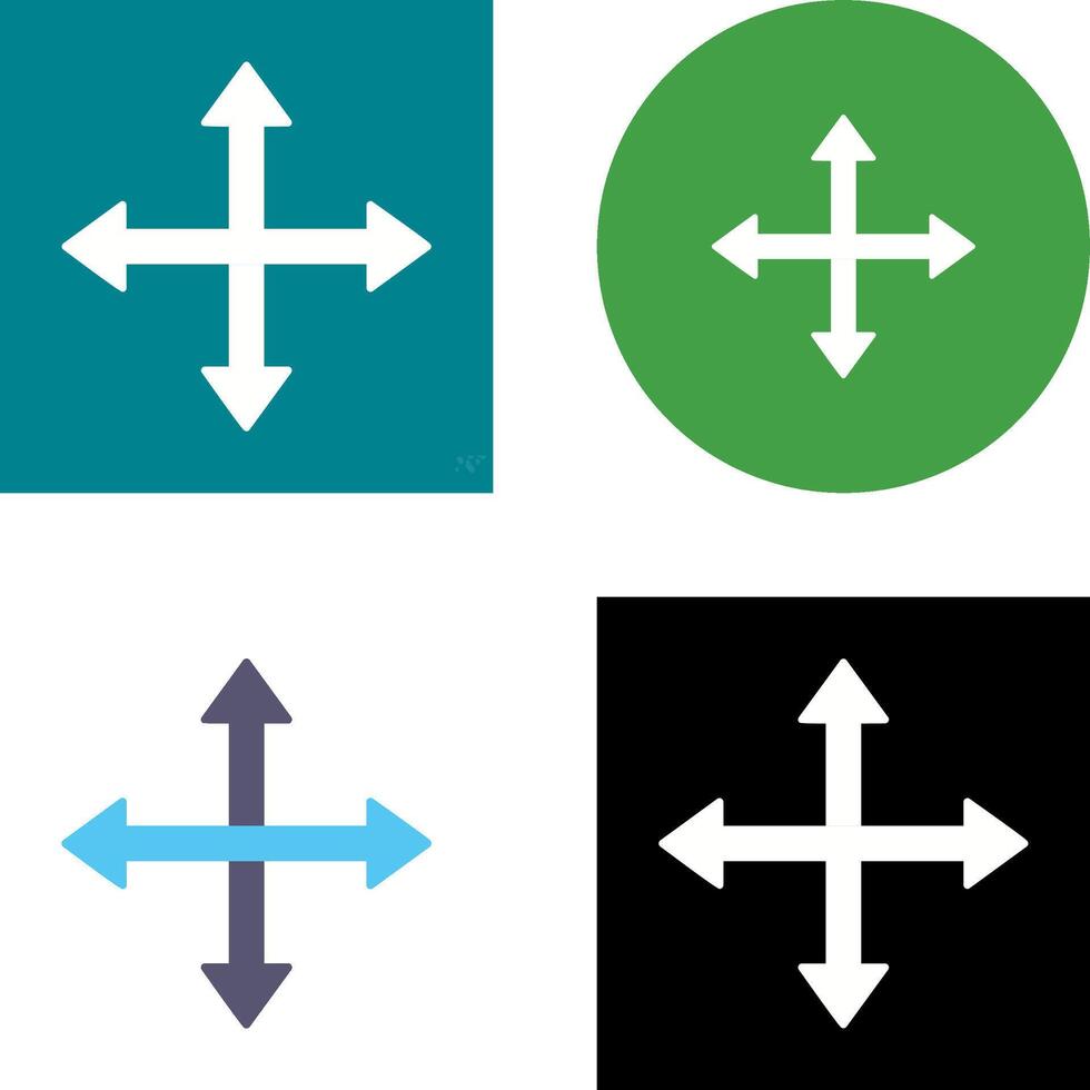 Unique Move Icon Design vector