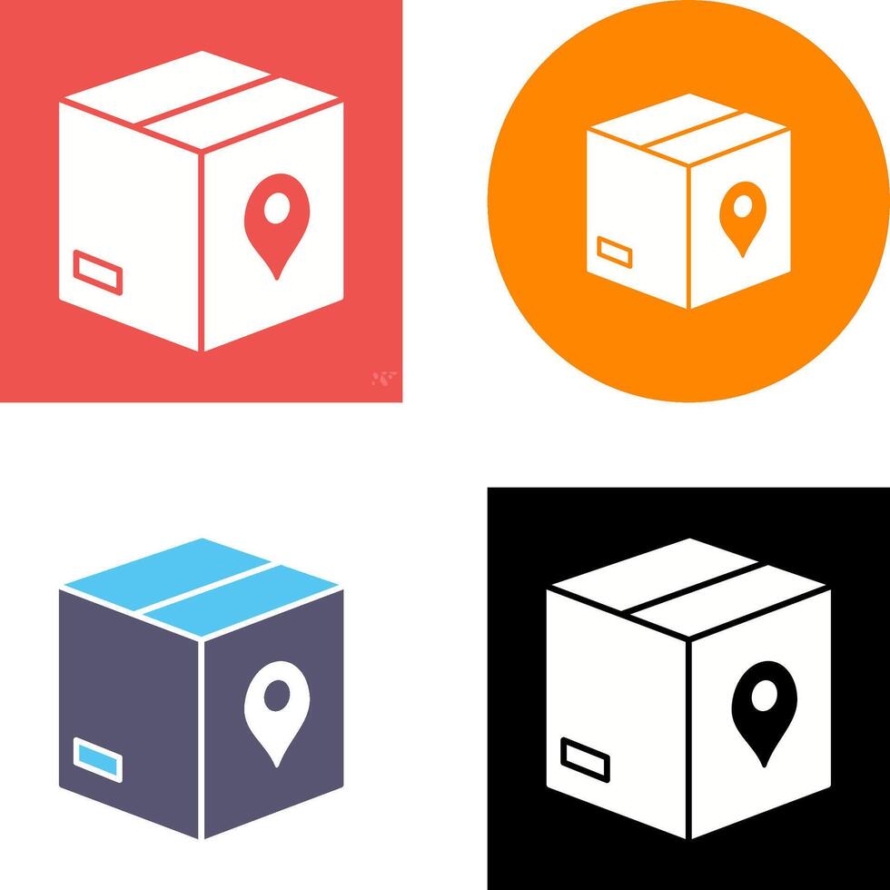 Unique Tracking Services Icon Design vector