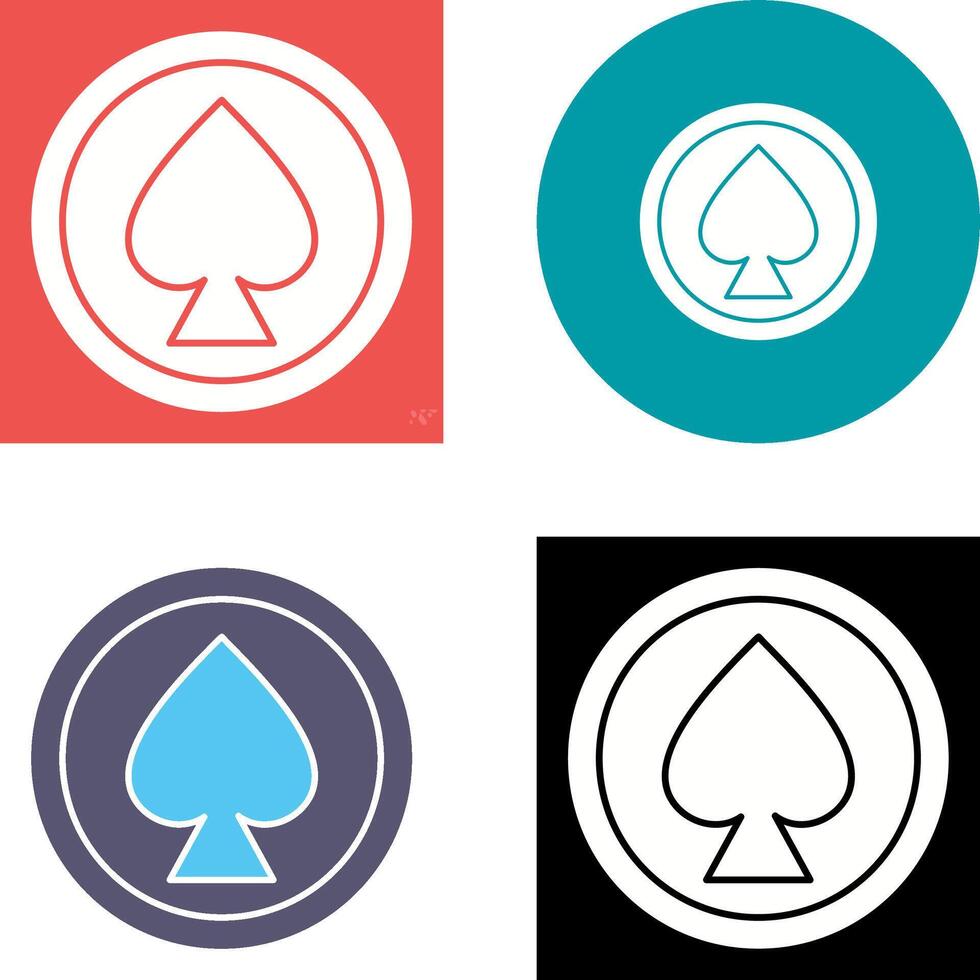 Unique Spade Icon Design vector