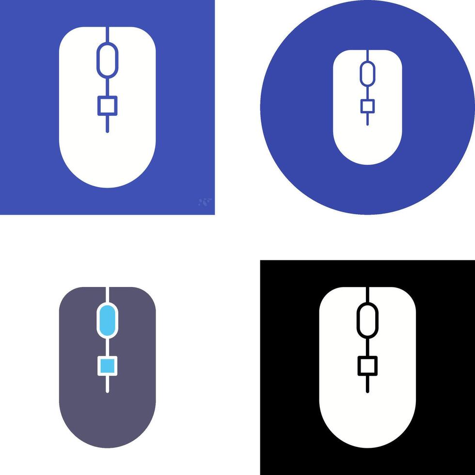 Unique Mouse Icon Design vector