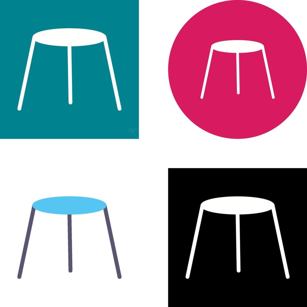Unique Stool Icon Design vector