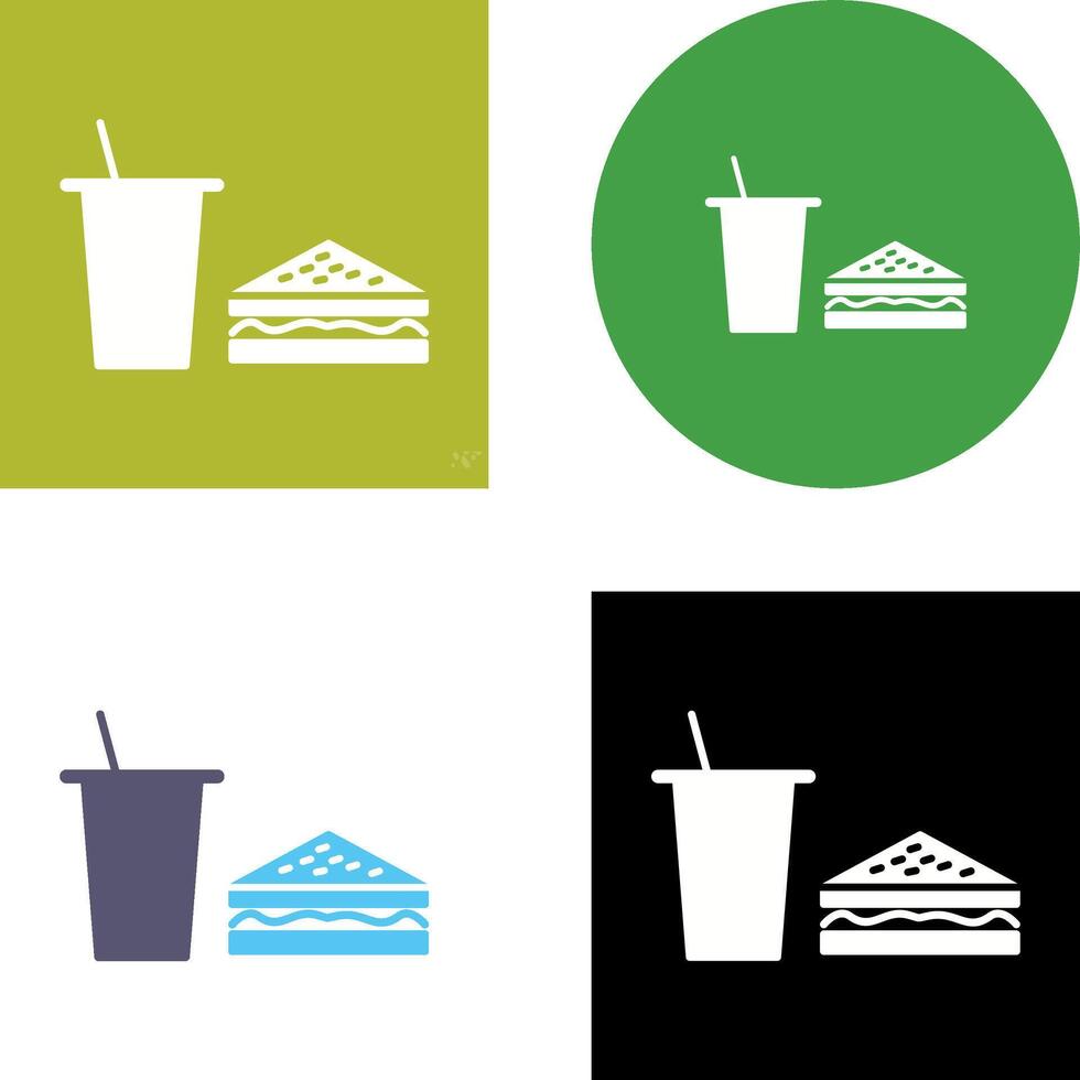 Unique Lunch Icon Design vector