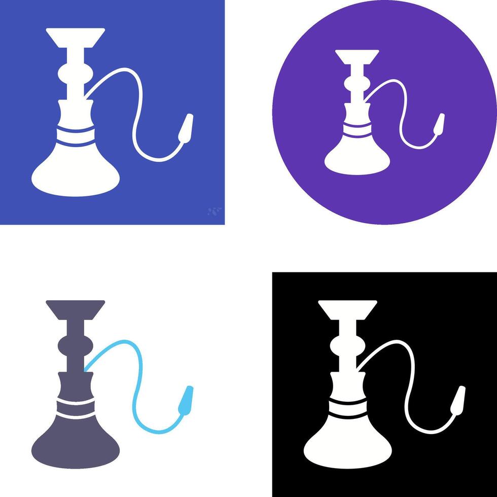 Unique Hookah Icon Design vector
