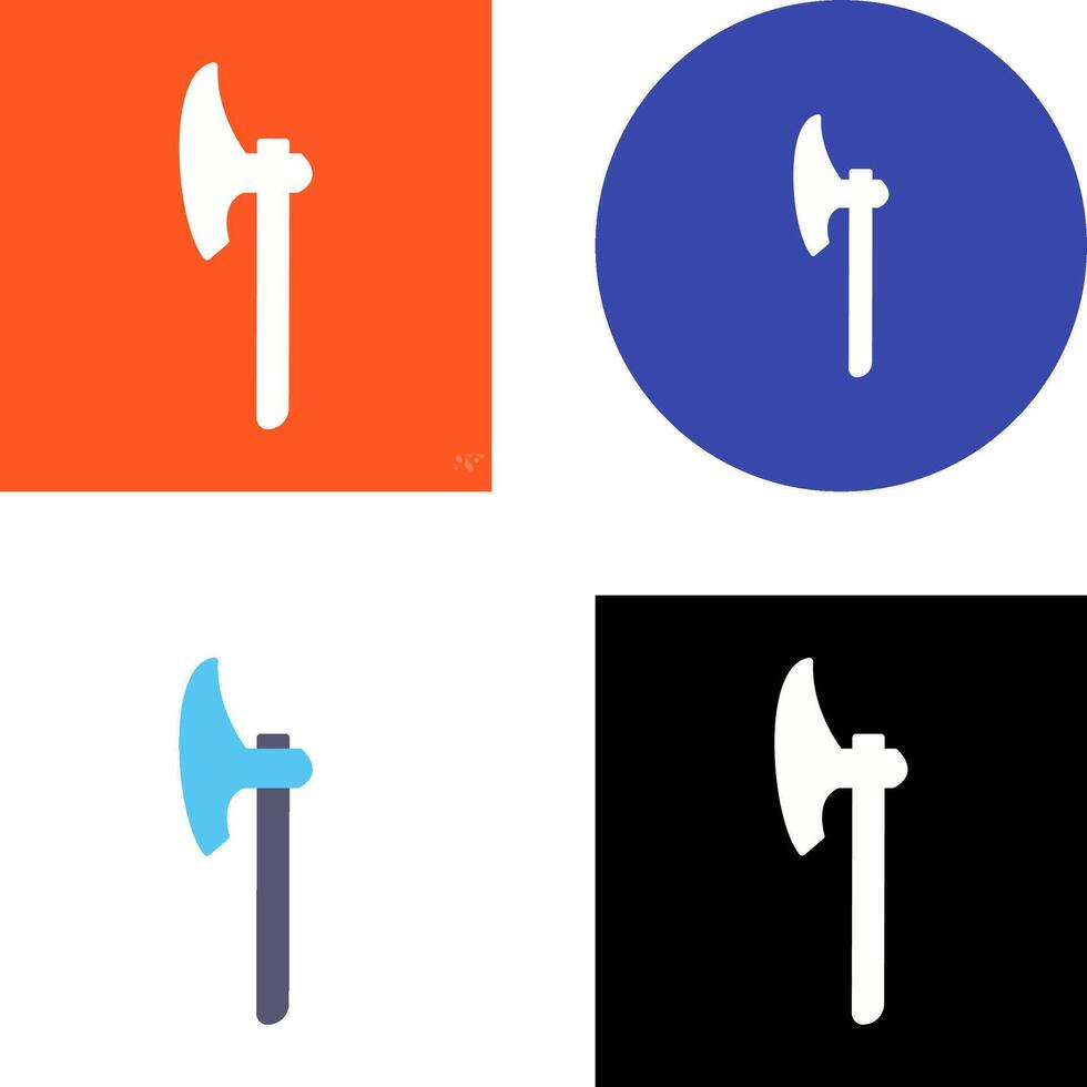 Unique Axe Icon Design vector