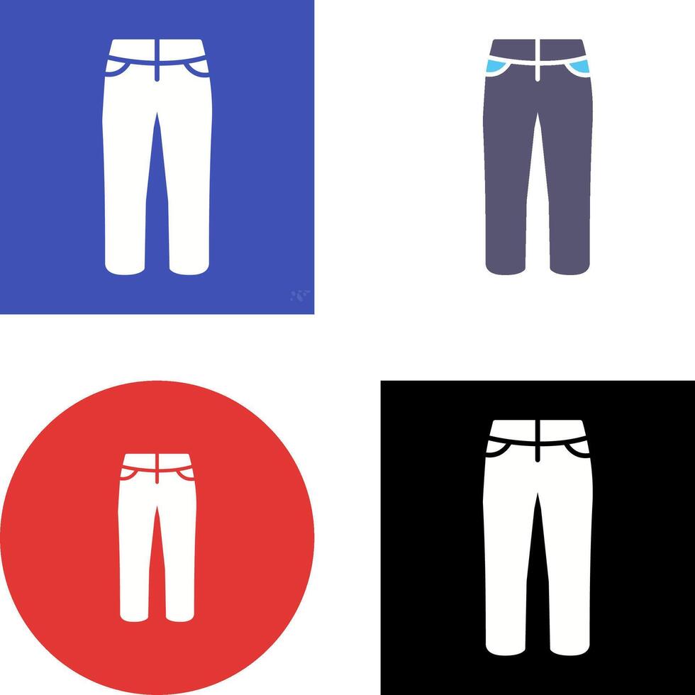 Trousers Icon Design vector