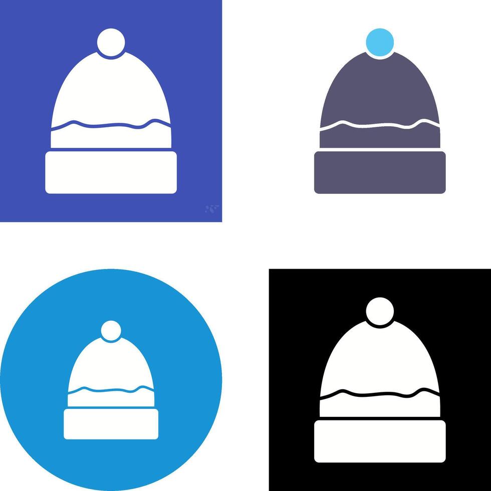 Warm Cap Icon Design vector