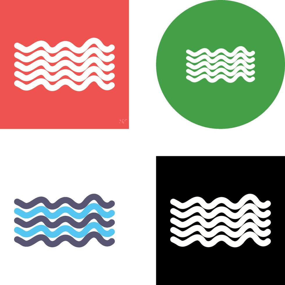 Magnetic Waves Icon Design vector