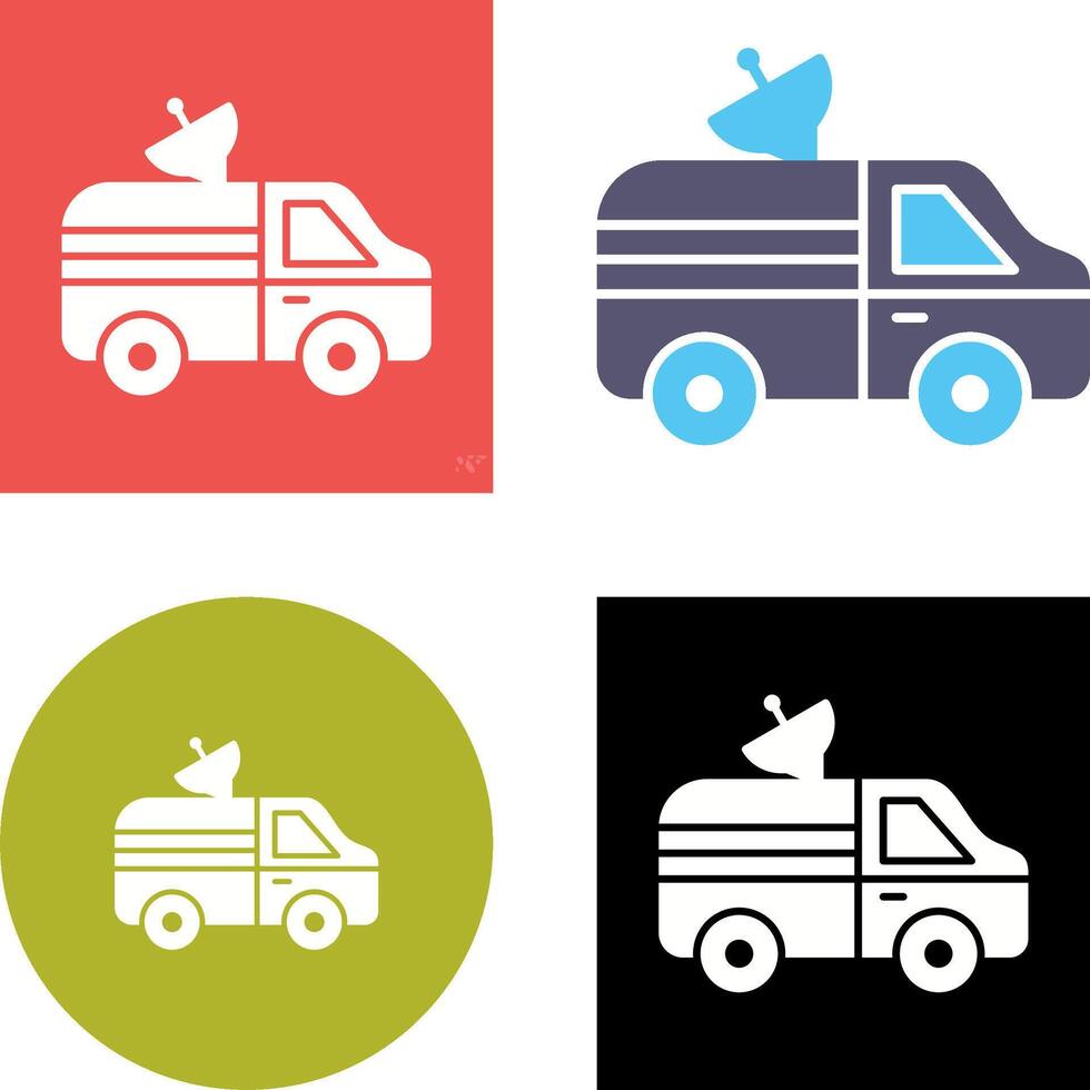 News Van Icon Design vector
