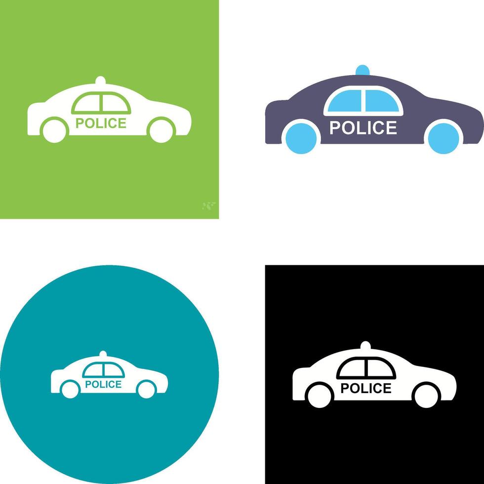 Police Car Icon Design vector