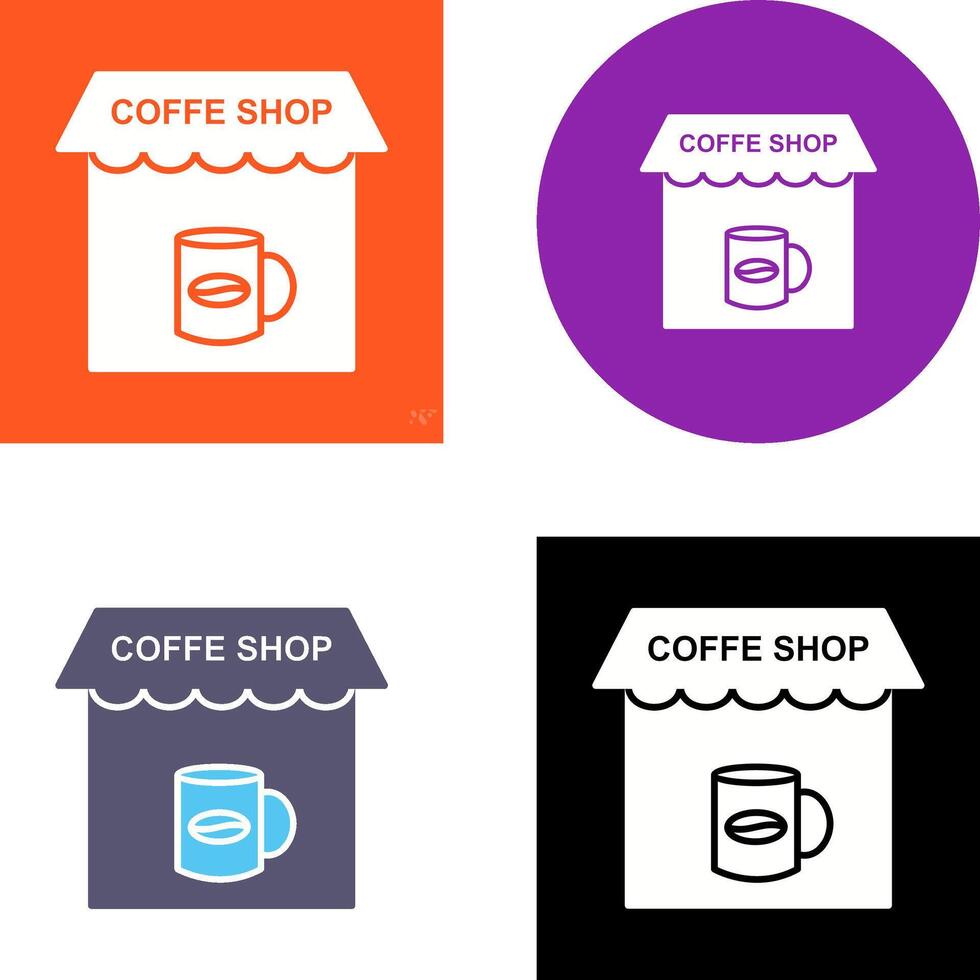 Coffee Shop Icon Design vector