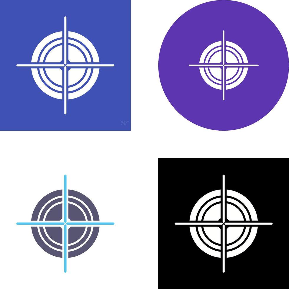 Unique Target Icon Design vector