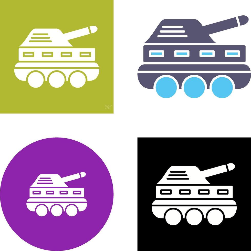 Infantry Tank Icon Design vector