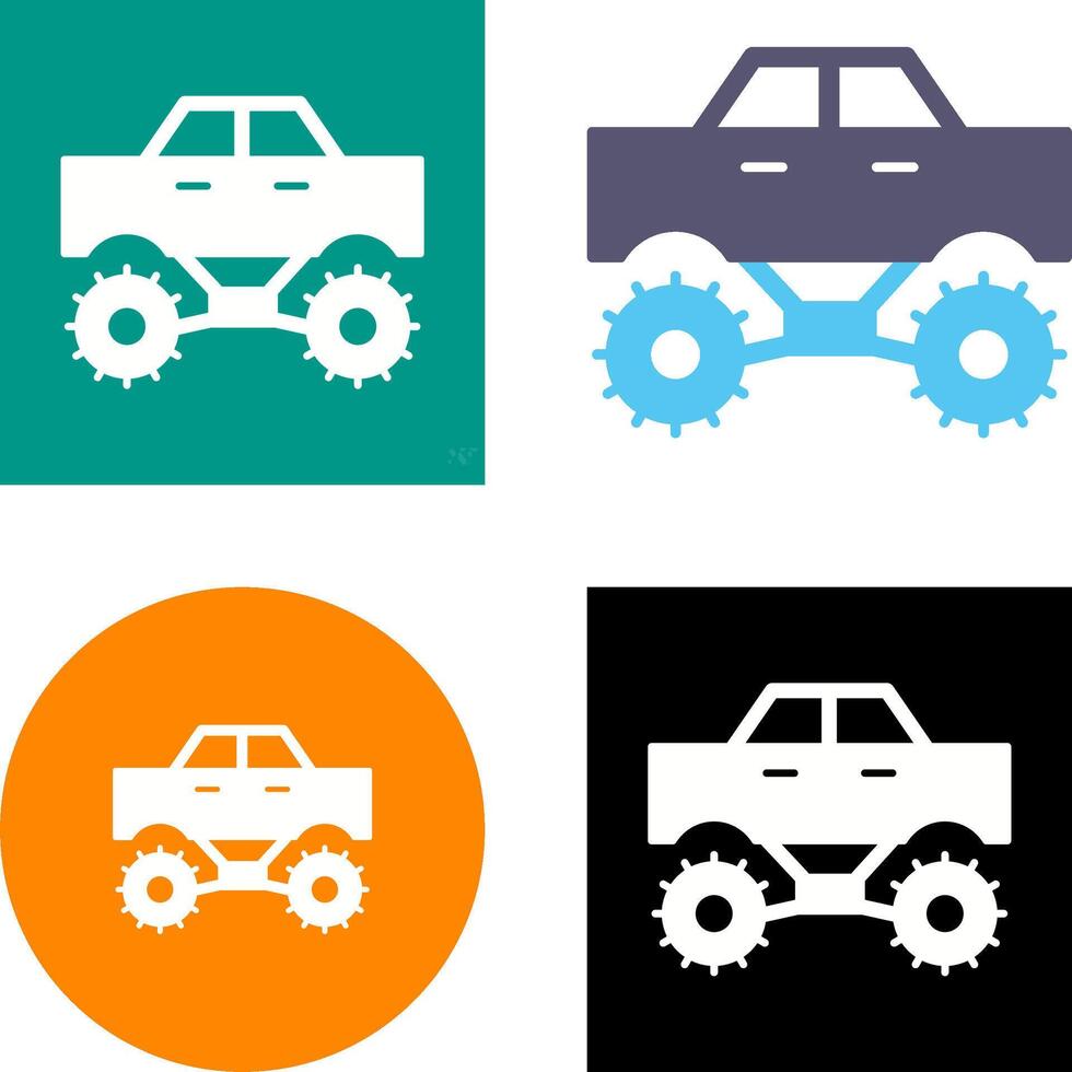 Monster Truck Icon Design vector
