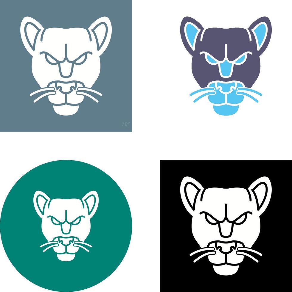 Black Panther Icon Design vector