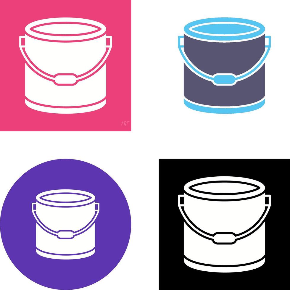 Paint Bucket Icon Design vector