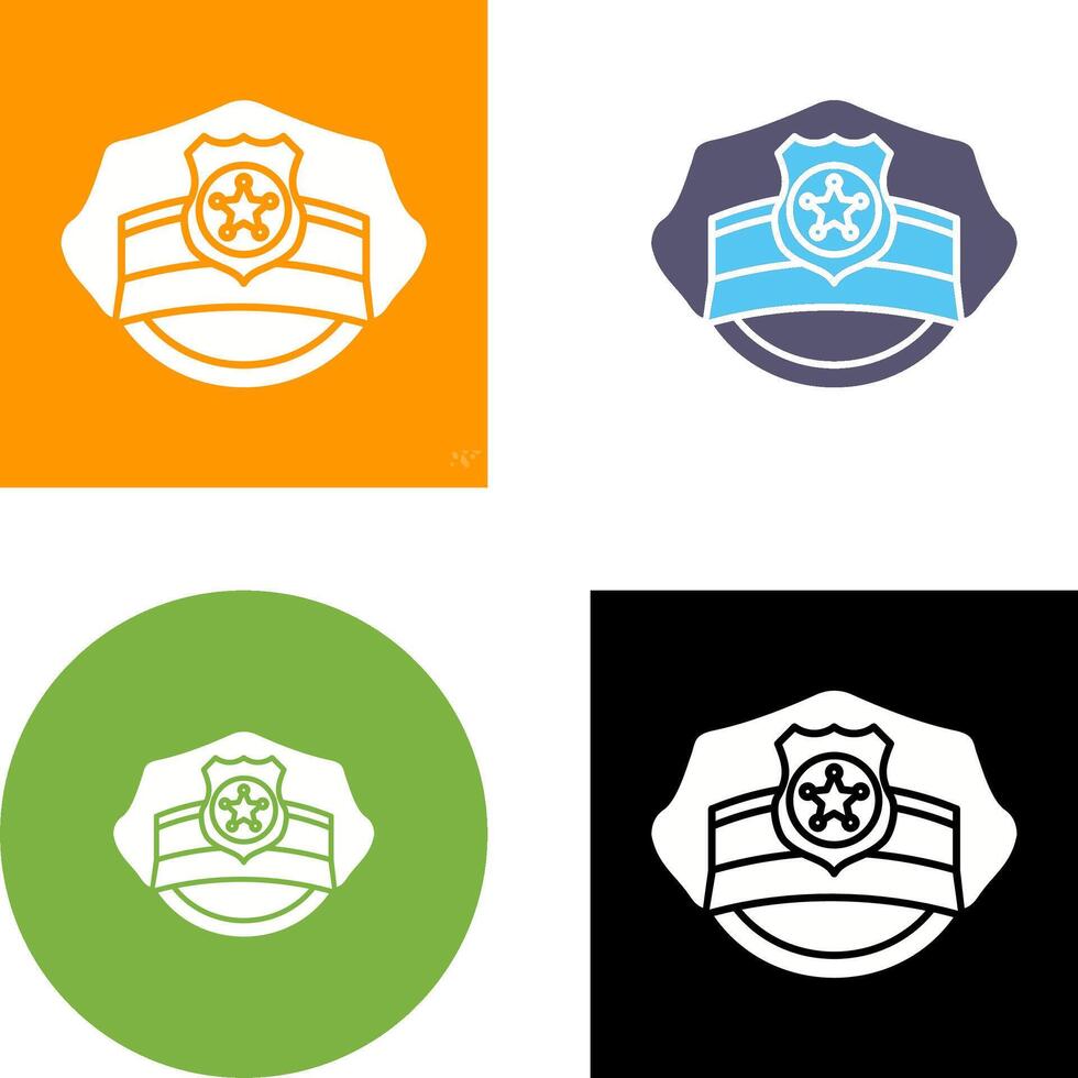 Police Hat Icon Design vector