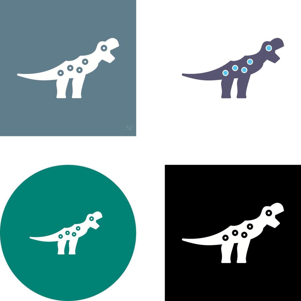Dinosaur Icon Design vector
