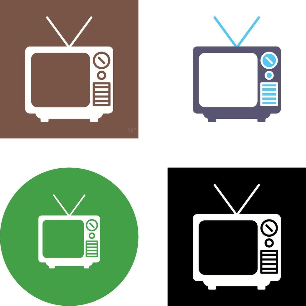 Television Broadcast Icon Design vector
