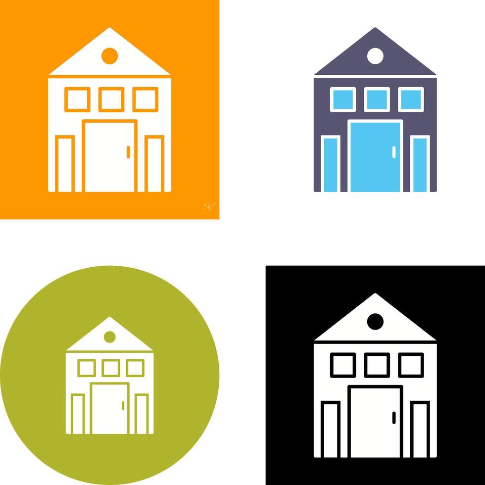 Building Icon Design vector