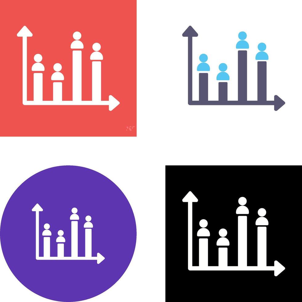 Candidate Graph Icon Design vector