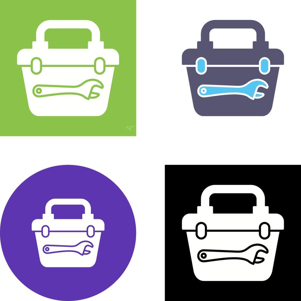 Toolbox Icon Design vector