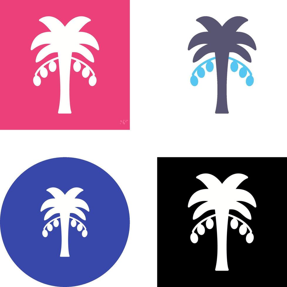 Coconut trees Icon Design vector