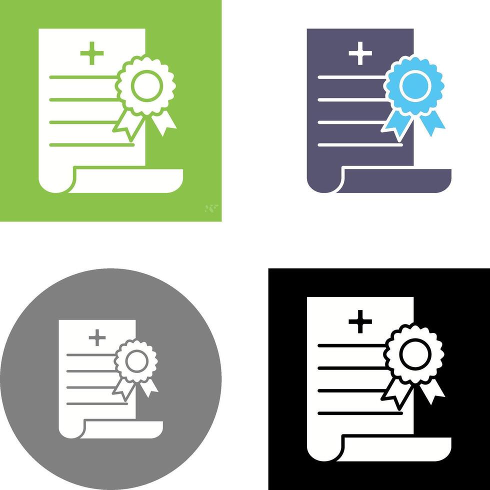 death Certificate Icon Design vector
