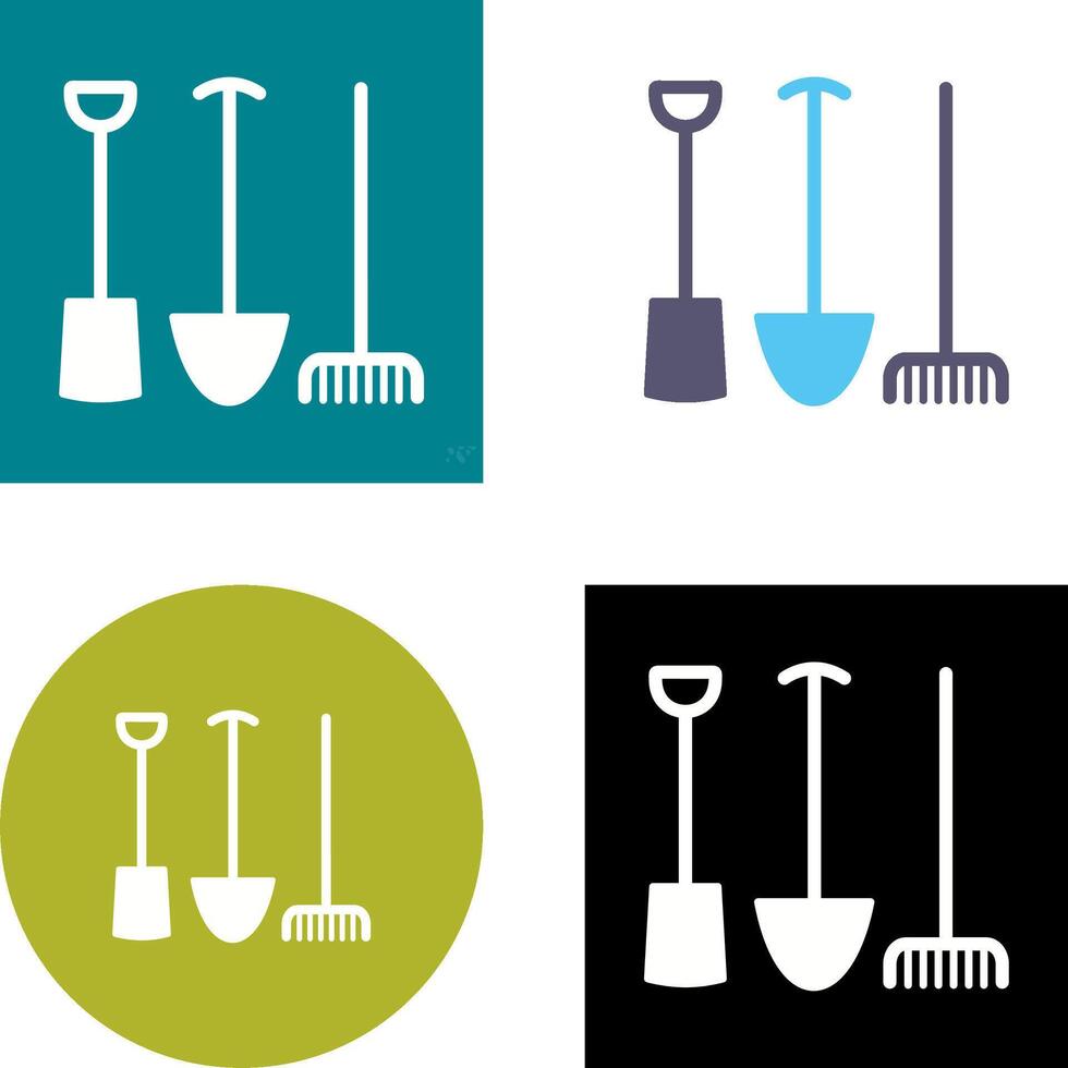 Gardening Tools Icon Design vector