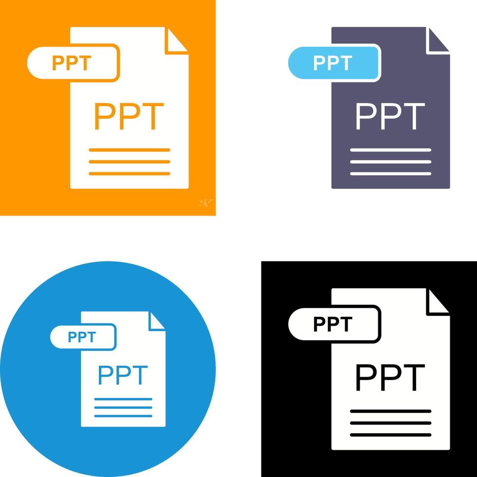 PPT Icon Design vector