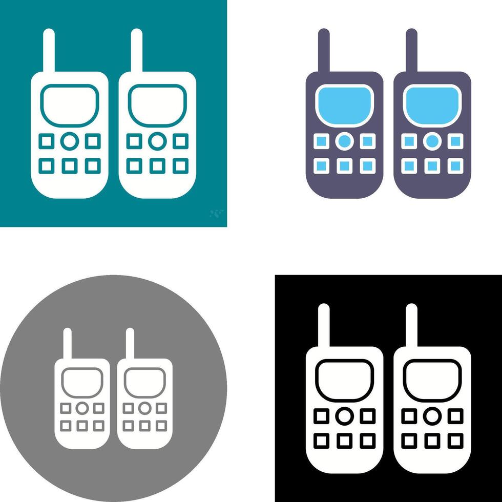 Walkie Talkie Icon Design vector