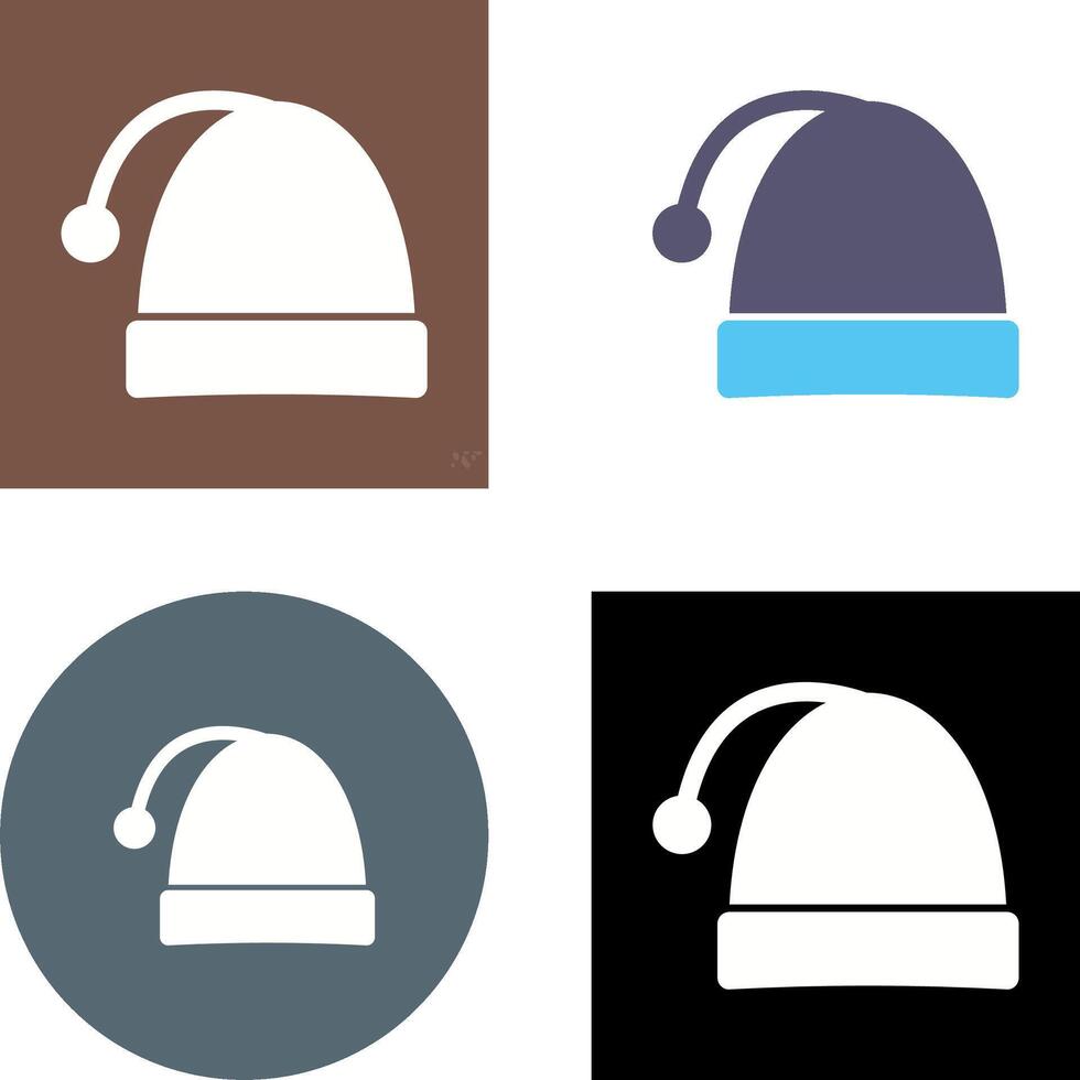 Christmas Cap Icon Design vector