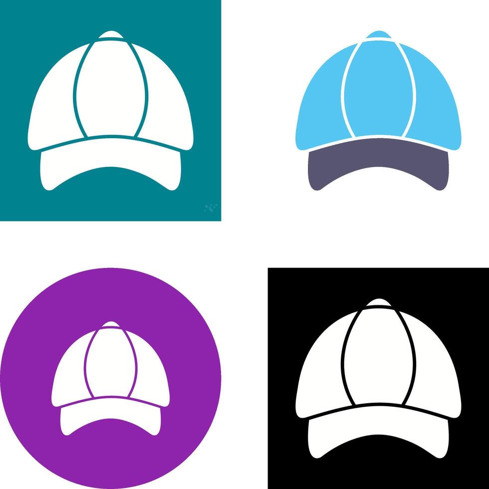 pags gorra icono diseño vector