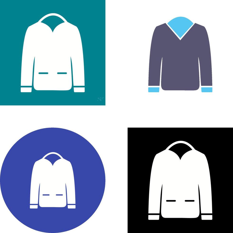 Men's Jacket Icon Design vector