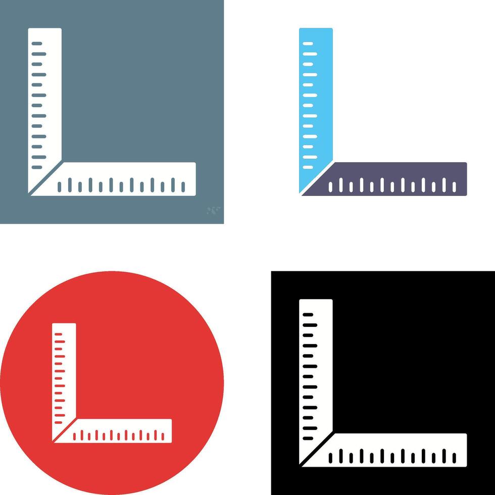 square Ruler Icon Design vector