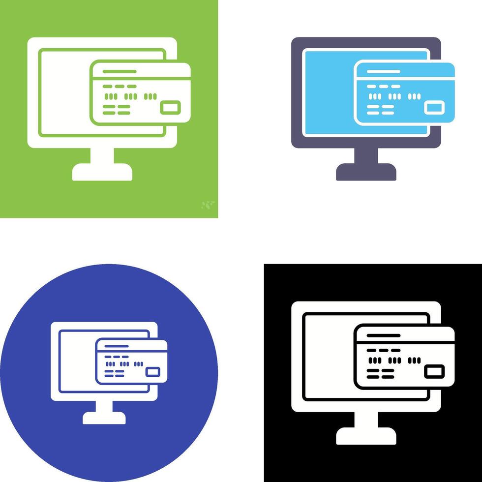 Online Payment Icon Design vector