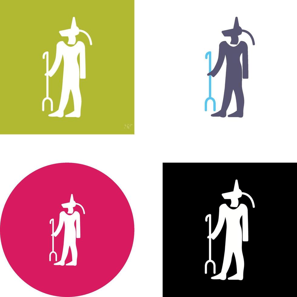 Egyptian god Icon Design vector