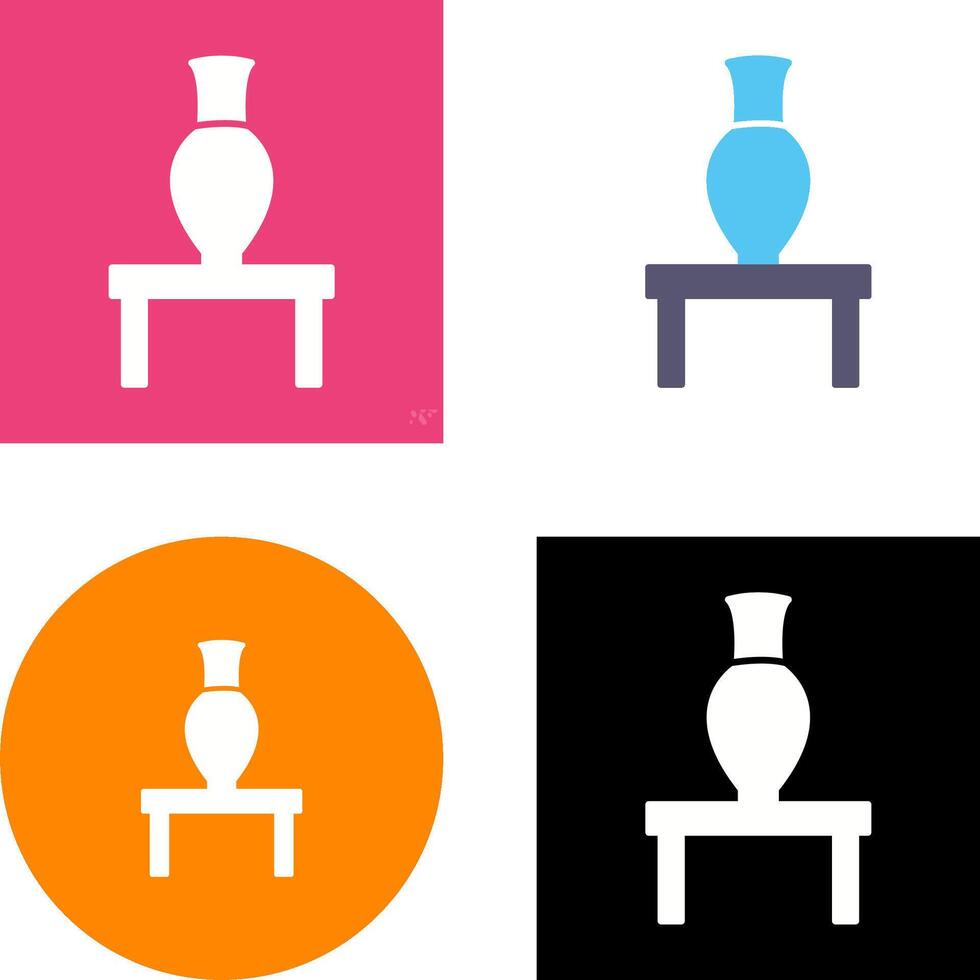 Vase Exhibit Icon Design vector