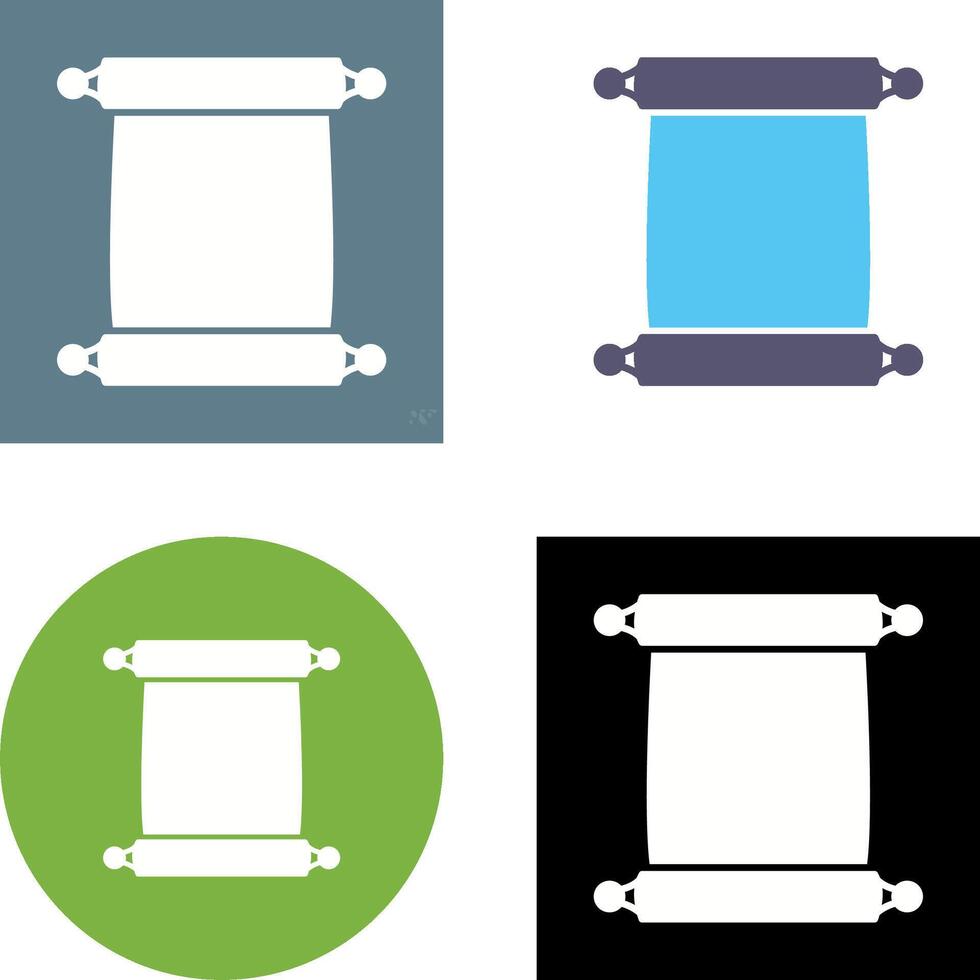 Scroll of Paper Icon Design vector
