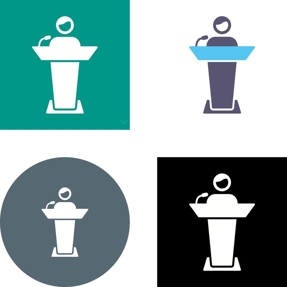 Elected Candidate Icon Design vector