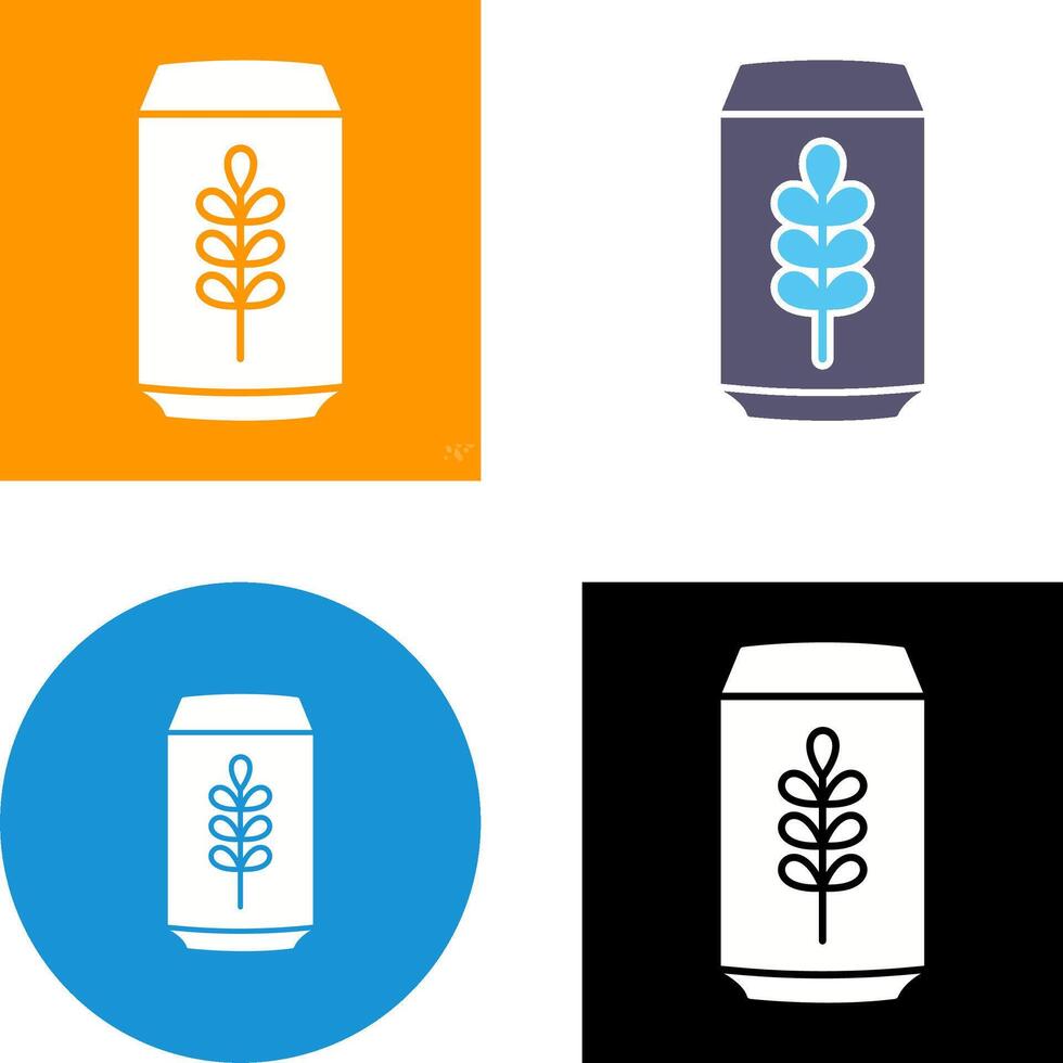 Beer Can Icon Design vector