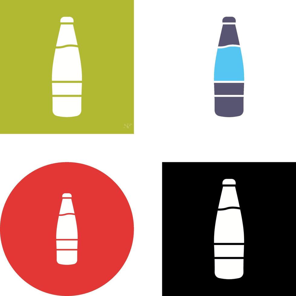 Beer Bottle Icon Design vector