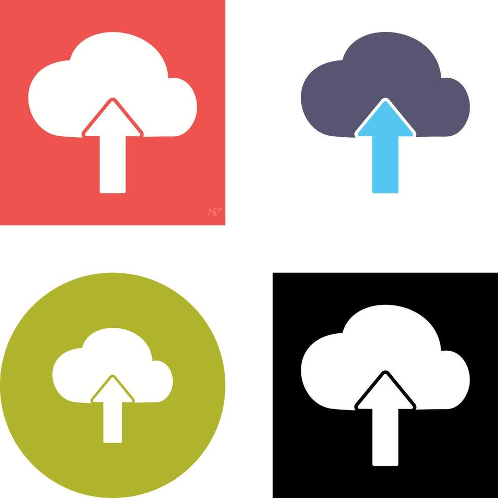 Upload to Cloud Icon Design vector