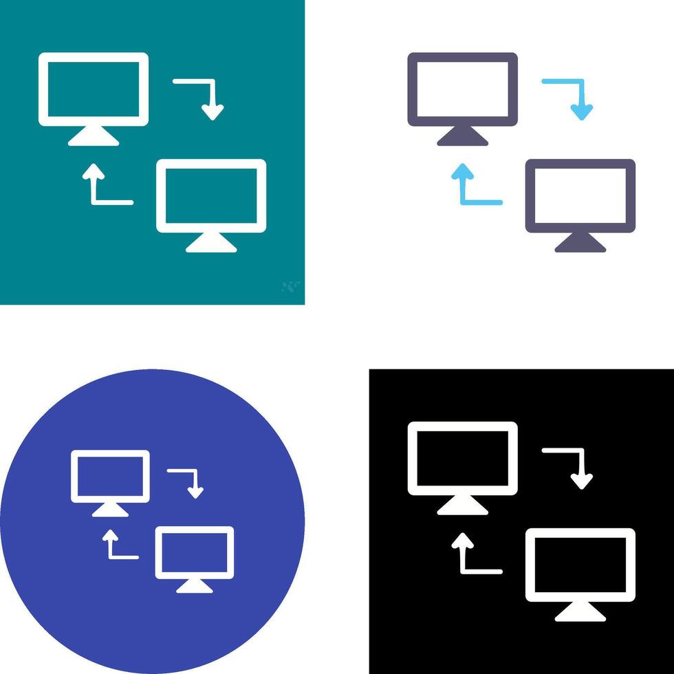 Sharing Systems Icon Design vector