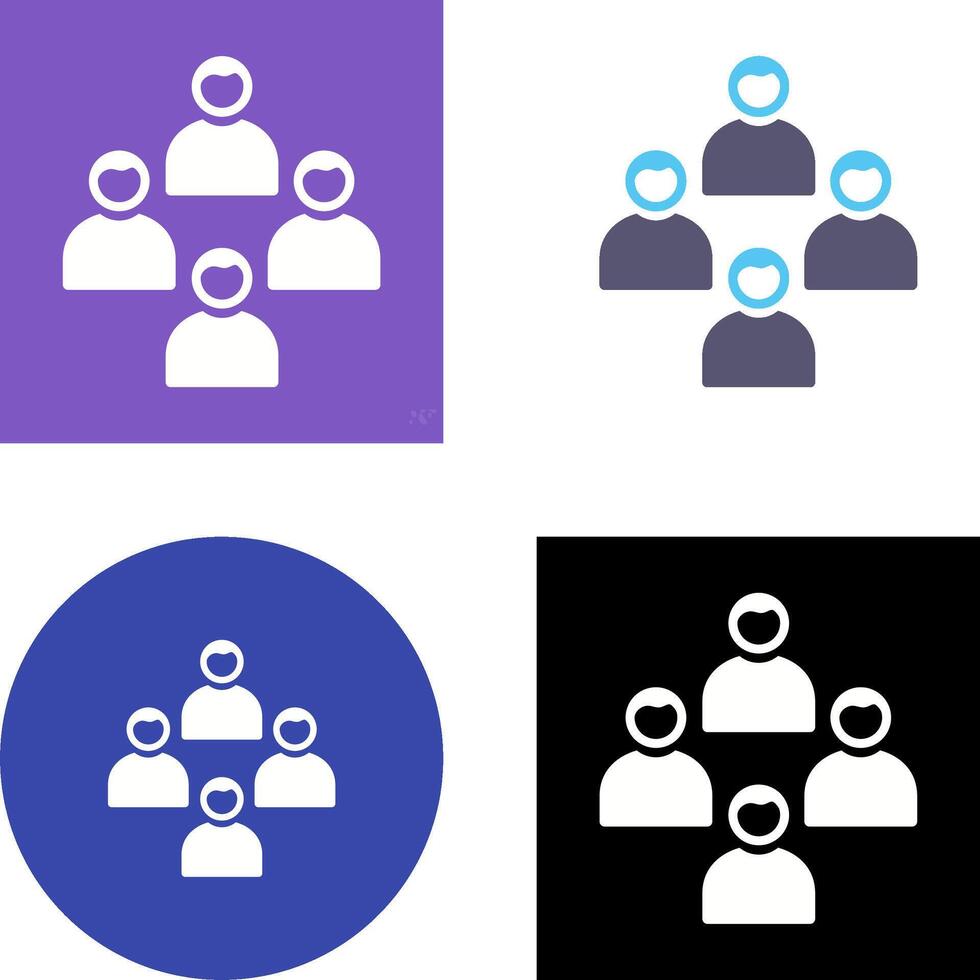 Network Group Icon Design vector