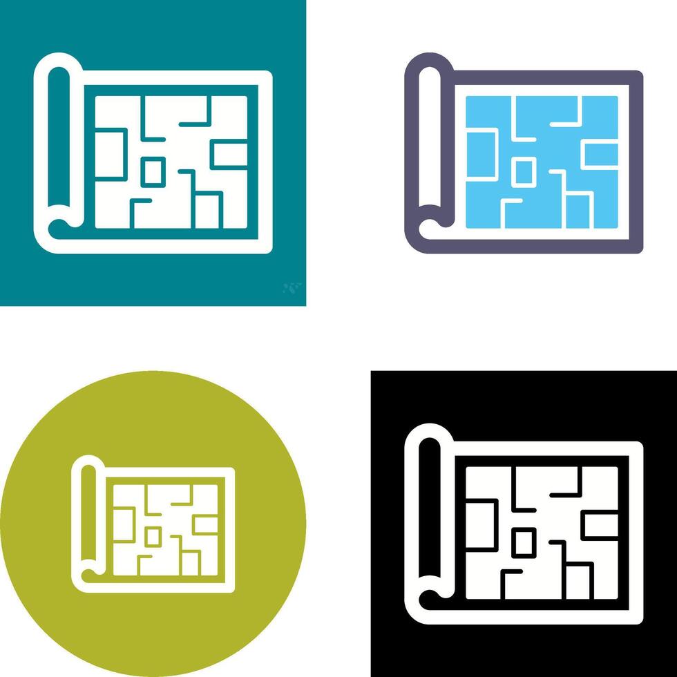 Blueprint Icon Design vector