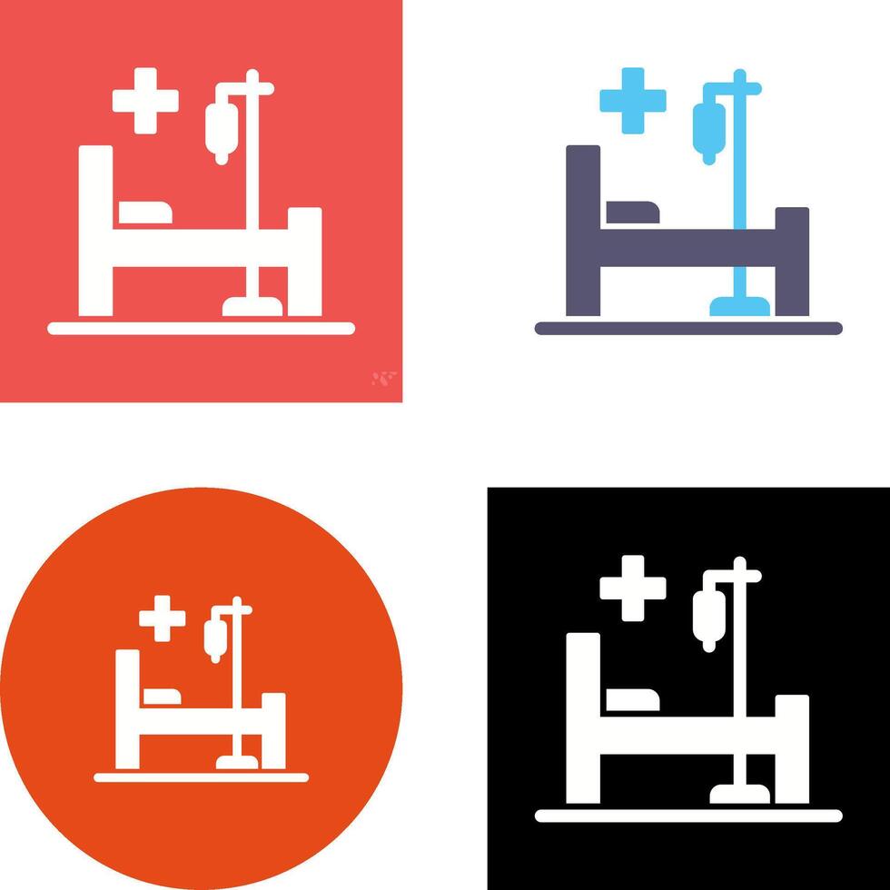 Bed Icon Design vector
