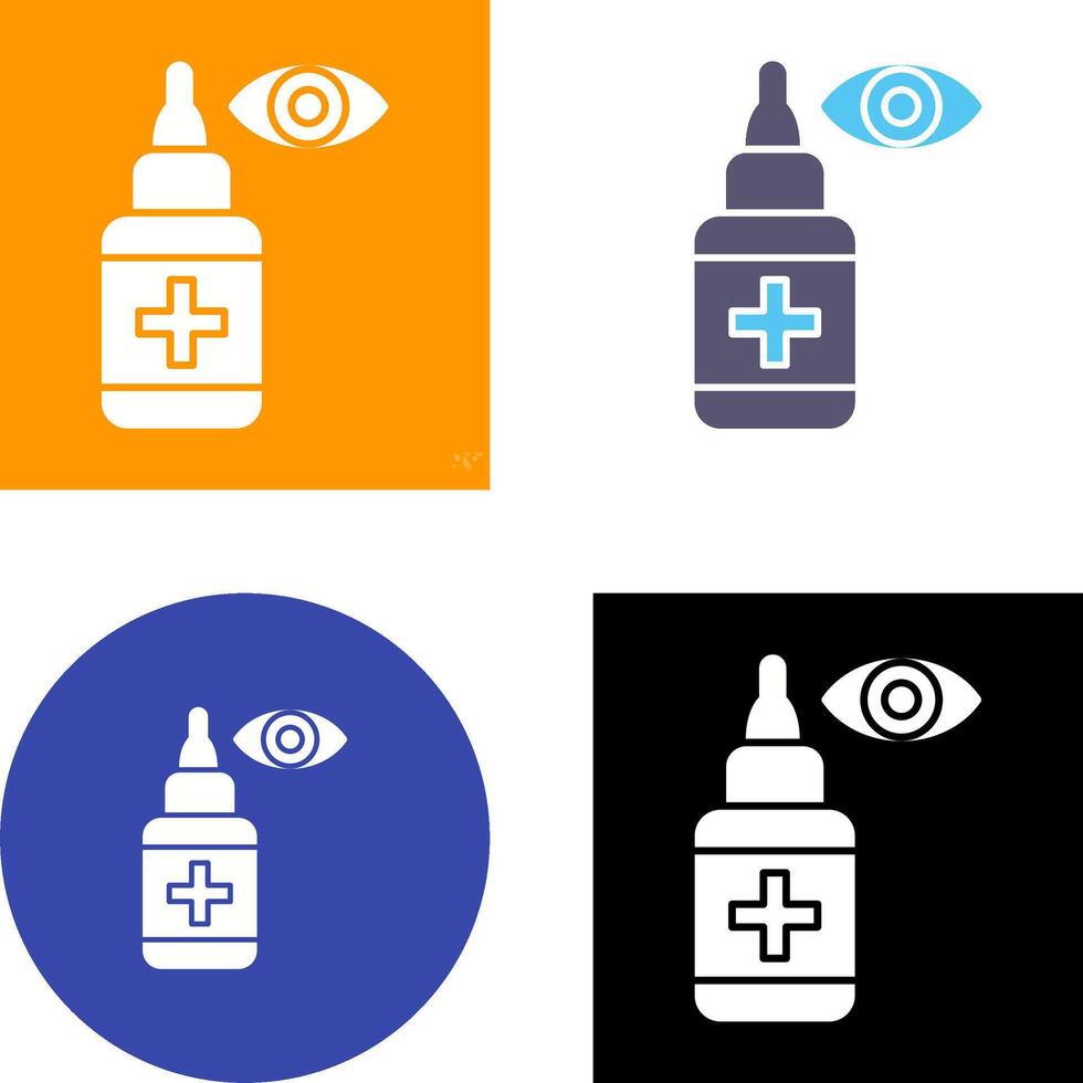 Eye Drop Icon Design vector