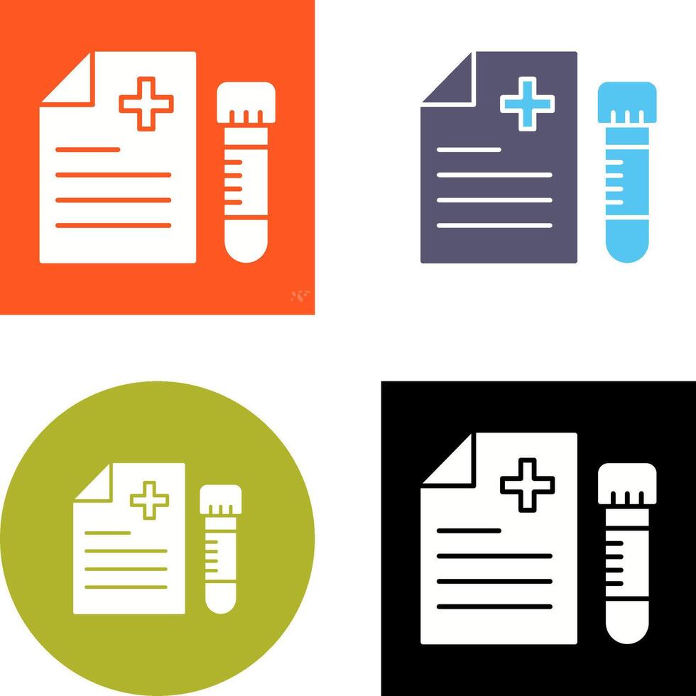 Blood Test Icon Design vector